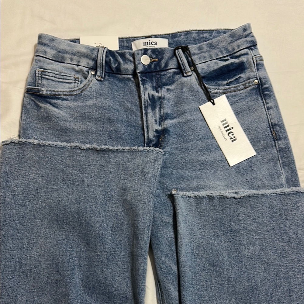 Women's Wide Leg Blue Jeans
